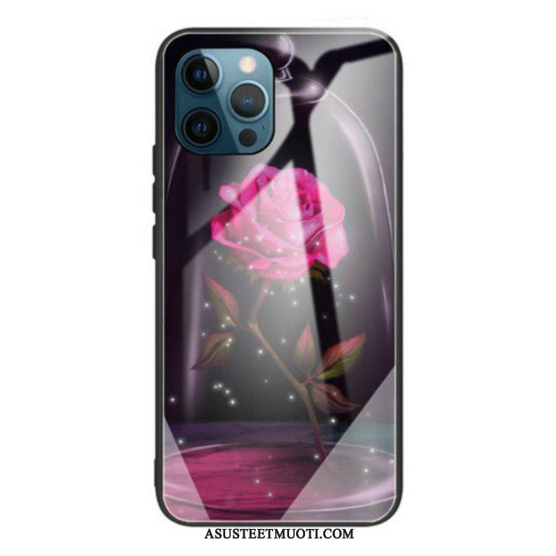 Case iPhone 13 Pro Magic Pink Tempered Glass
