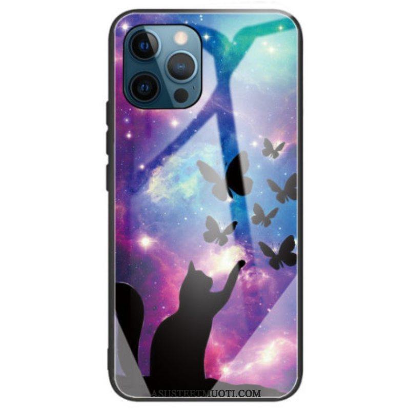 Case iPhone 14 Pro Max Star Cat Karkaistu Lasi