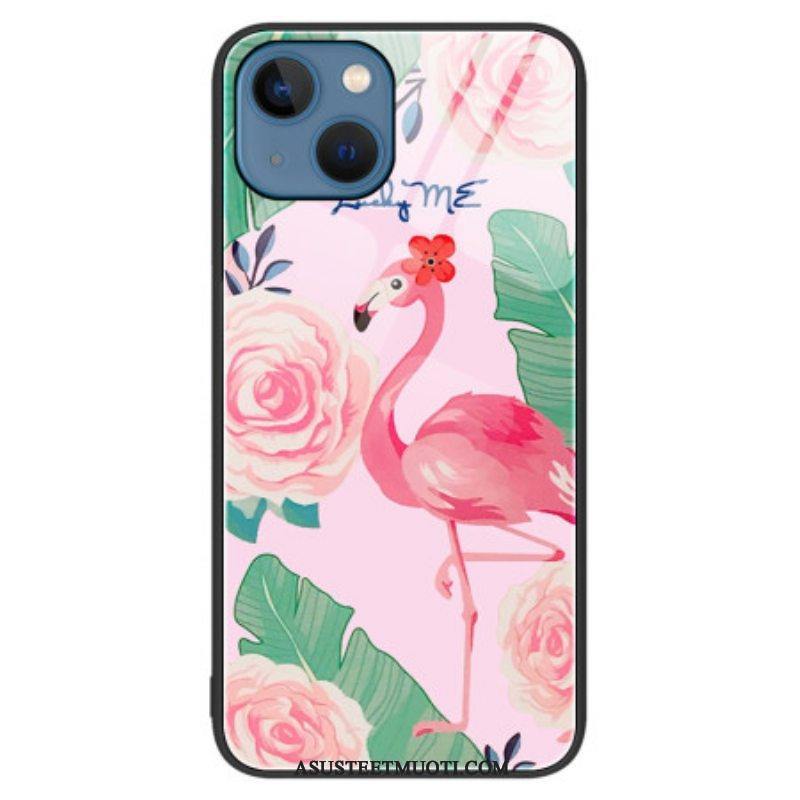 Case iPhone 15 Plus Flamingo Karkaistu Lasi