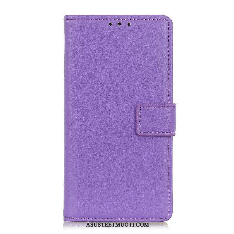 Flip Case Oppo Find X3 Pro Tavallista Keinonahkaa