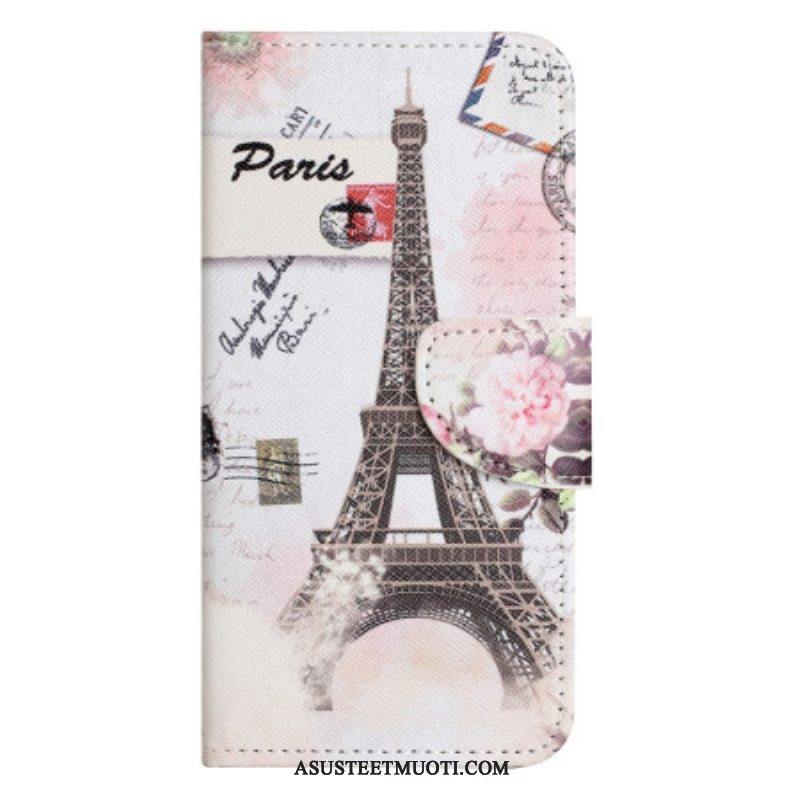 Flip Case Poco X5 5G Eiffel Torni