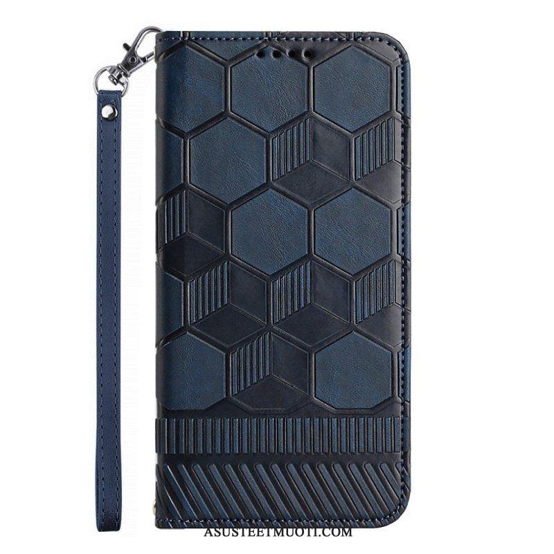 Flip Case Samsung Galaxy A54 5G Jalkapallon Kuvio