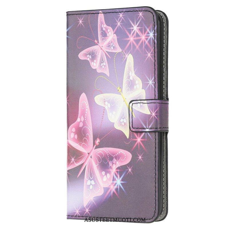 Flip Case Samsung Galaxy M12 / A12 Kuninkaallinen Perhonen