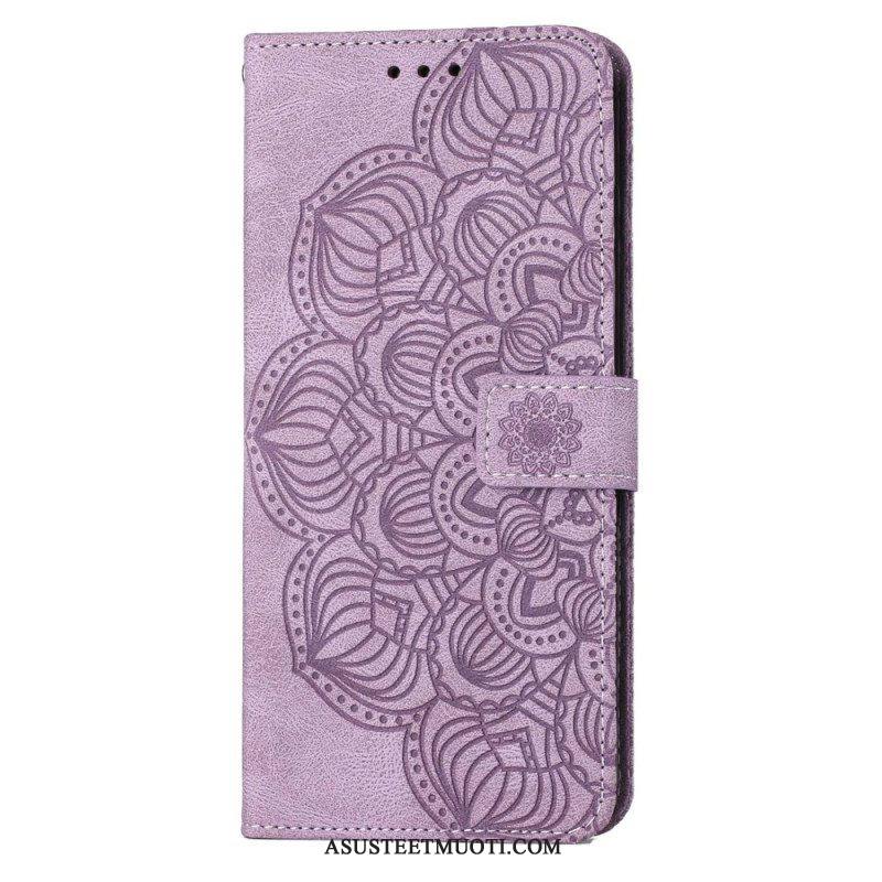 Flip Case Samsung Galaxy S23 Plus 5G Suojaketju Kuori Strappy Mandala