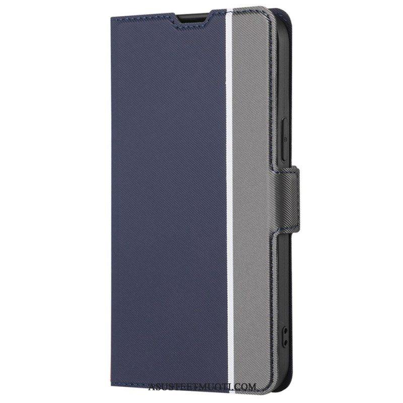 Flip Case Samsung Galaxy S23 Ultra 5G Hieno Kaksivärinen