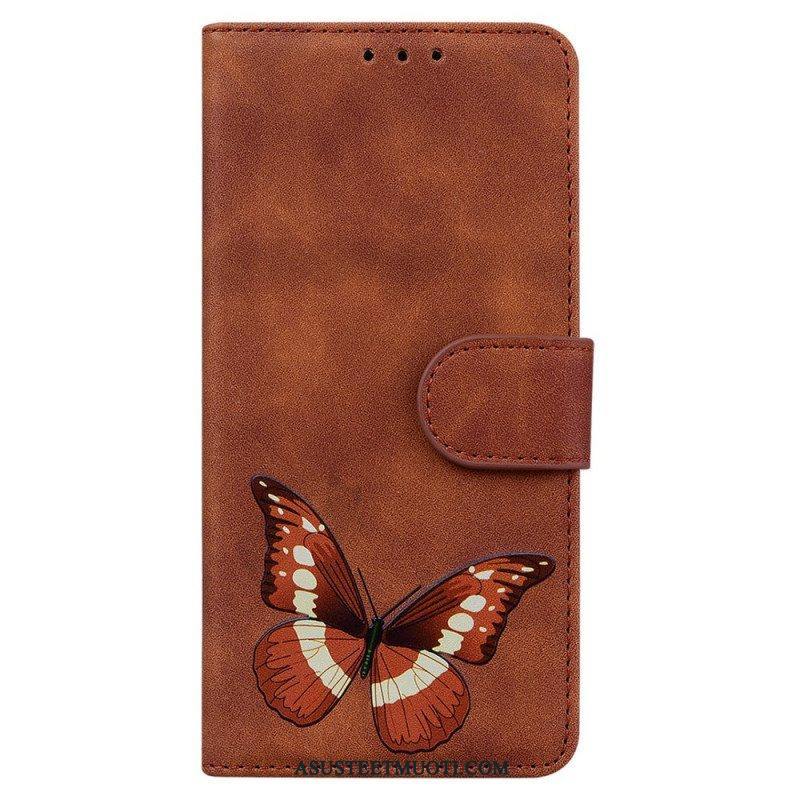 Flip Case Xiaomi Redmi Note 10 Pro Skin Touch Butterfly