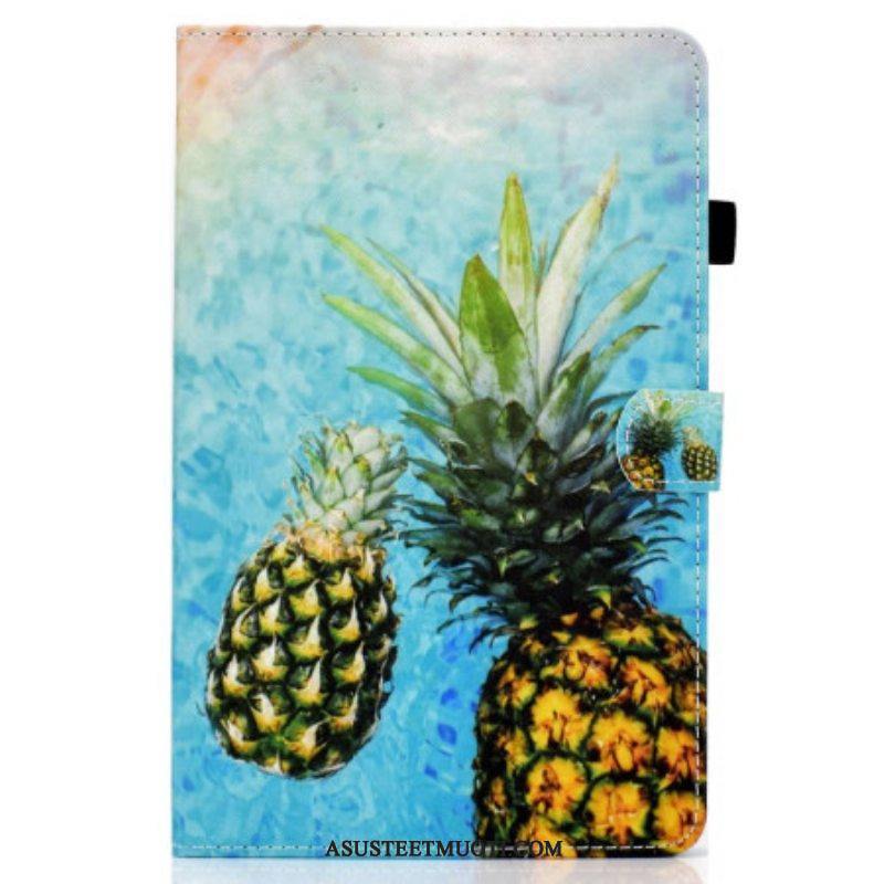 Flip Case iPad 10.9" (2022) Ananas Grafiikka