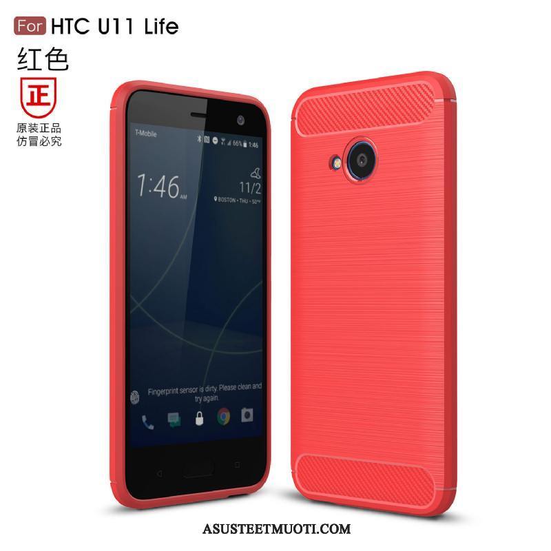 Htc U11 Life Kuori Kuoret Punainen Suupaltti Suojaus Liiketoiminta