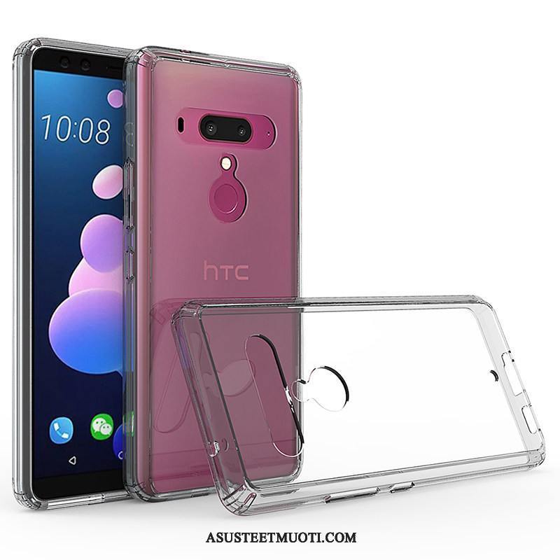 Htc U12+ Kuori Kuoret All Inclusive Murtumaton Violetti Kotelo Läpinäkyvä