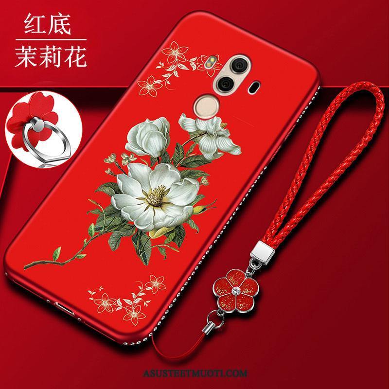 Huawei Mate 10 Pro Kuoret Punainen All Inclusive Silikoni Taide Pehmeä Neste