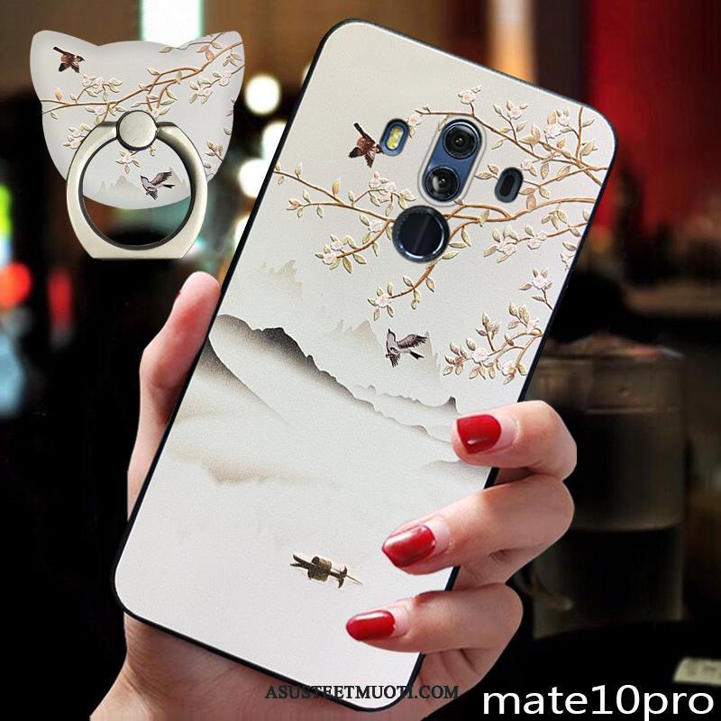 Huawei Mate 10 Pro Kuoret Silikoni Valkoinen Persoonallisuus Ultra Kotelo