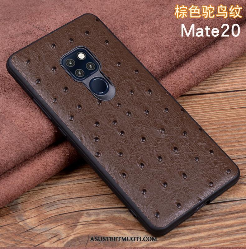 Huawei Mate 20 Kuoret Kuori Suojaus Nahkakotelo Puhelimen Aito Nahka