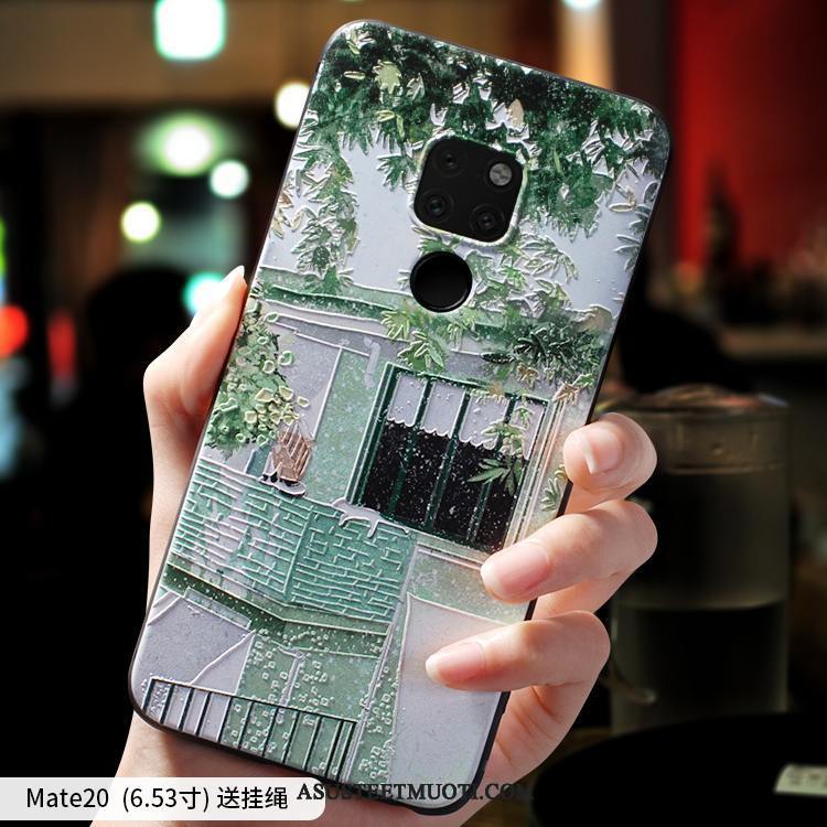 Huawei Mate 20 Kuoret Pesty Suede Kustannukset Silikoni Murtumaton Pehmeä Neste