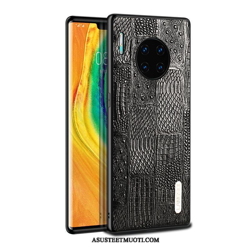 Huawei Mate 30 Pro Kuori Kuoret Aito Nahka Murtumaton Suuri Ylellisyys Suojaus