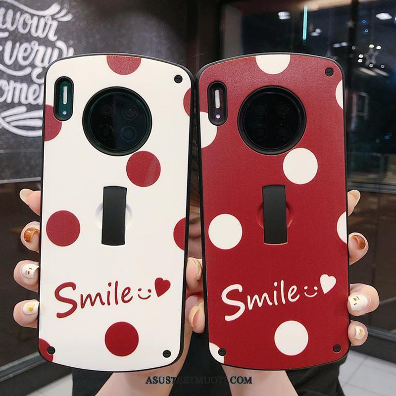 Huawei Mate 30 Pro Kuori Kuoret Pesty Suede Suojaus Kotelo Net Red Rengas