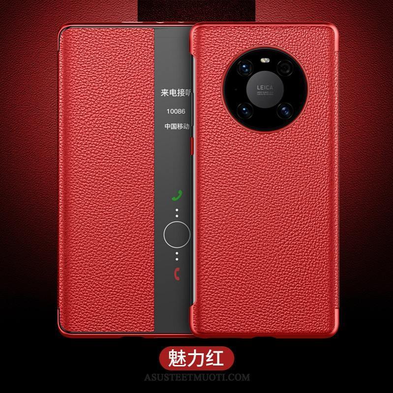 Huawei Mate 40 Kuoret All Inclusive Kotelo Windows Kuori Punainen