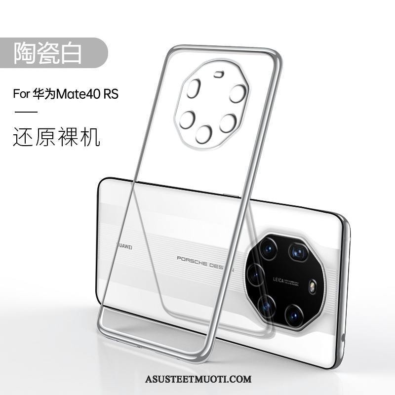 Huawei Mate 40 Rs Kuoret Silikoni Suojaus All Inclusive Ultra Valkoinen