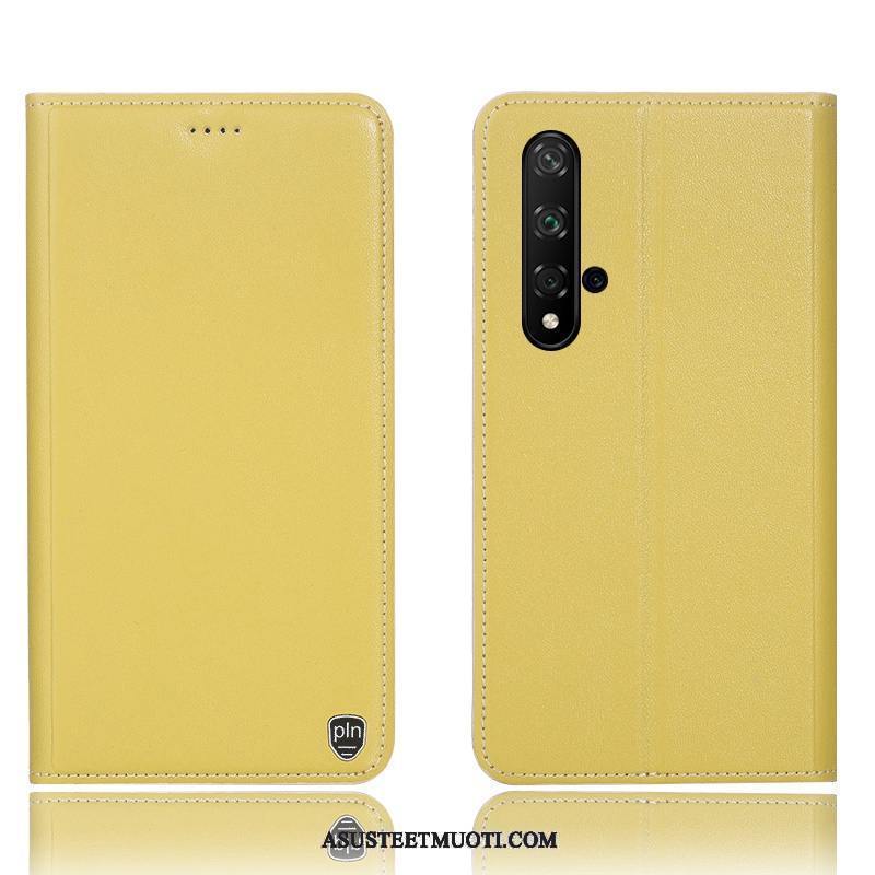Huawei Nova 5t Kuoret Puhelimen Kotelo Suojaus Murtumaton Keltainen
