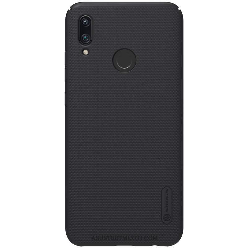 Huawei P Smart 2019 Kuori Kuoret Pesty Suede Puhelimen Kotelo Murtumaton