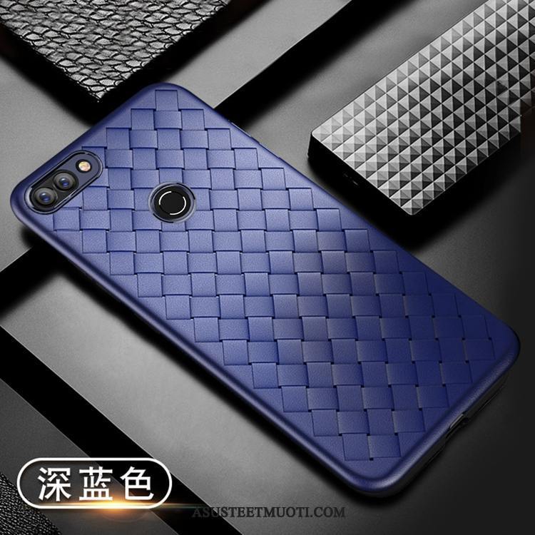 Huawei P Smart Kuoret Kuori Pehmeä Neste Puhelimen Sininen Nahka