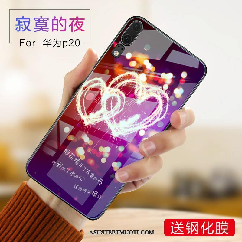 Huawei P20 Kuoret Violetti Net Red Tide-brändi Pieni Puhelimen