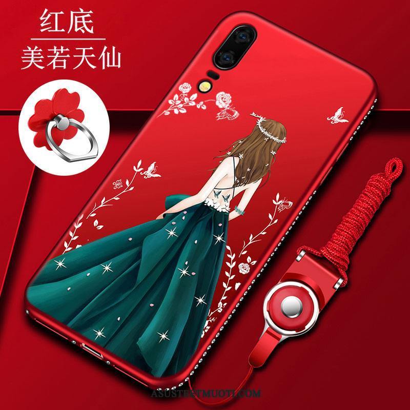 Huawei P20 Kuori Kuoret Kotelo Murtumaton Trendi Pesty Suede Puhelimen