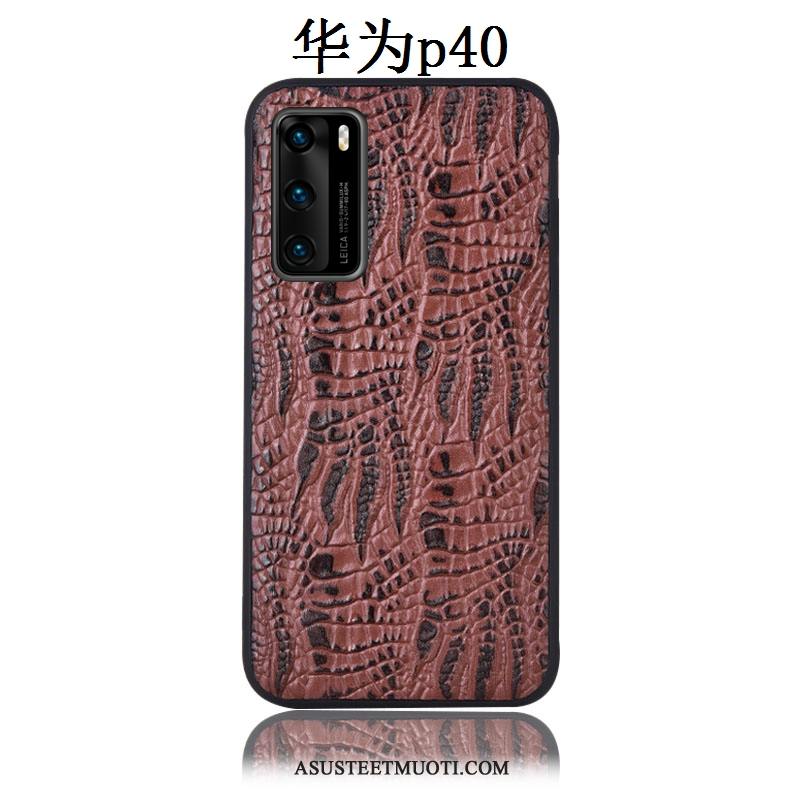 Huawei P40 Kuoret Takakansi Murtumaton Krokotiili Suojaus Kuori