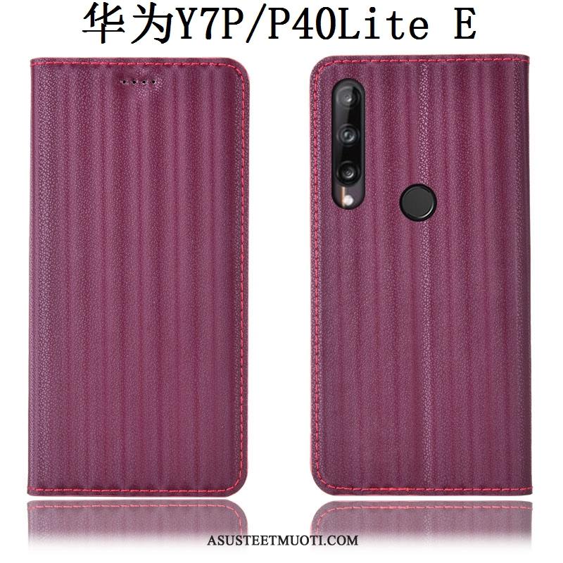 Huawei P40 Lite E Kuoret Kuori Kaltevuus Murtumaton Kotelo Violetti