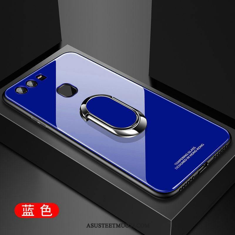 Huawei P9 Plus Kuoret Silikoni Murtumaton Suojaus Sininen Lasi
