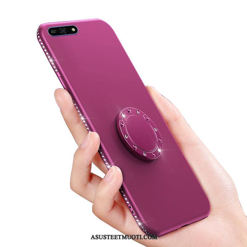 Huawei Y6 2018 Kuoret Kotelo Puhelimen Rengas Murtumaton Violetti