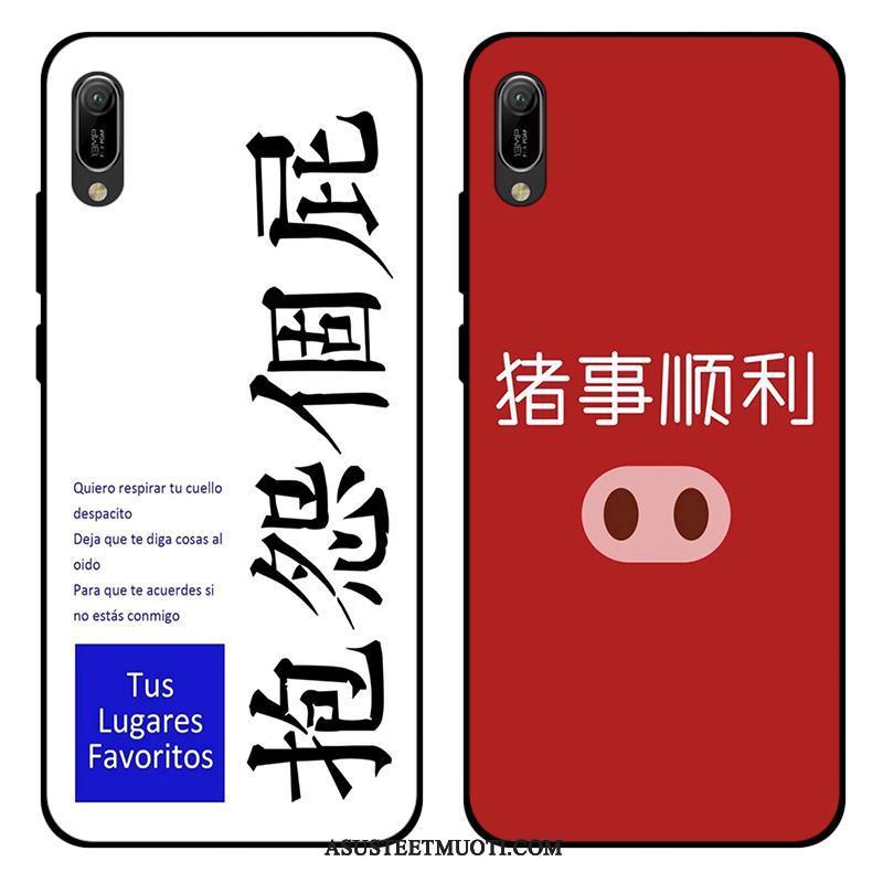 Huawei Y6 2019 Kuoret Puhelimen Punainen Kuori Pehmeä Neste Silikoni