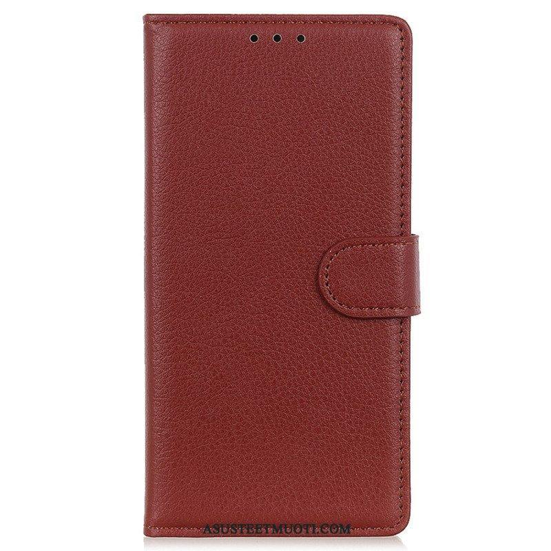 Kotelot Google Pixel 7 Perinteinen Litchi Faux Leather