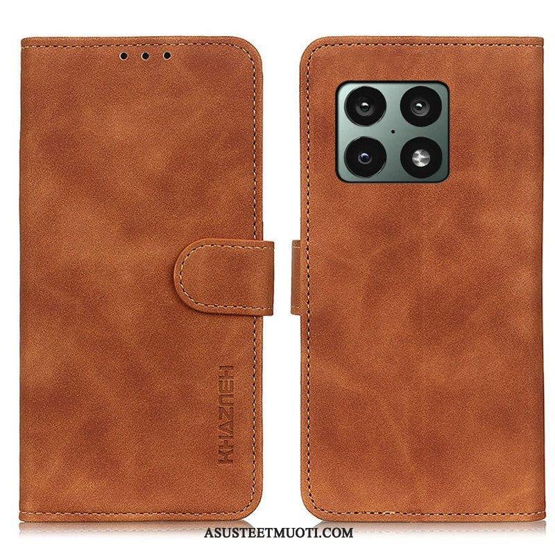 Kotelot OnePlus 10 Pro 5G Matta Vintage Leather Effect Khazneh