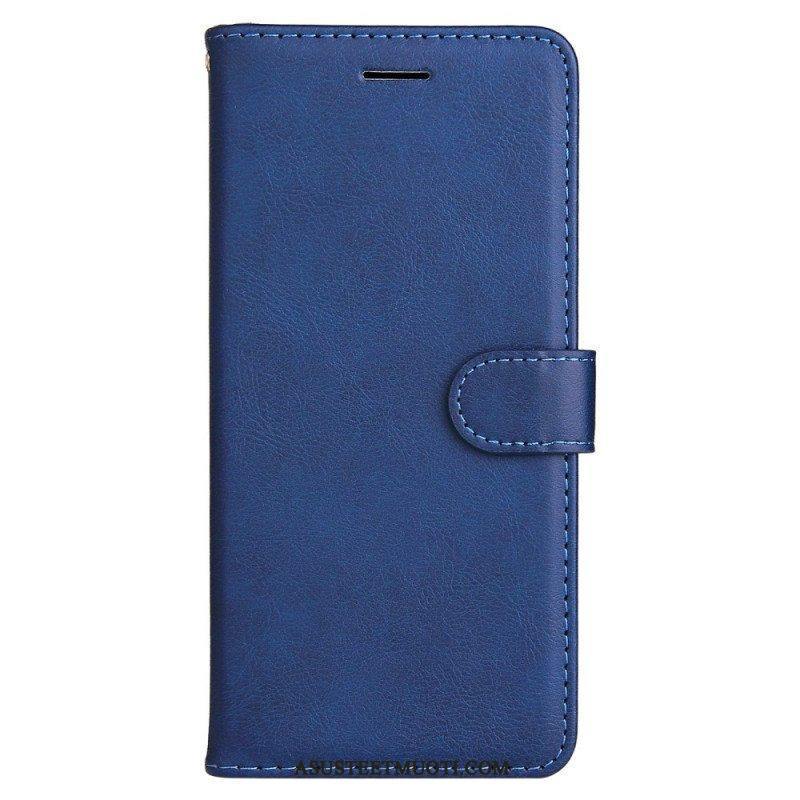 Kotelot OnePlus 10 Pro 5G Suojaketju Kuori Strappy Plain Leather Style