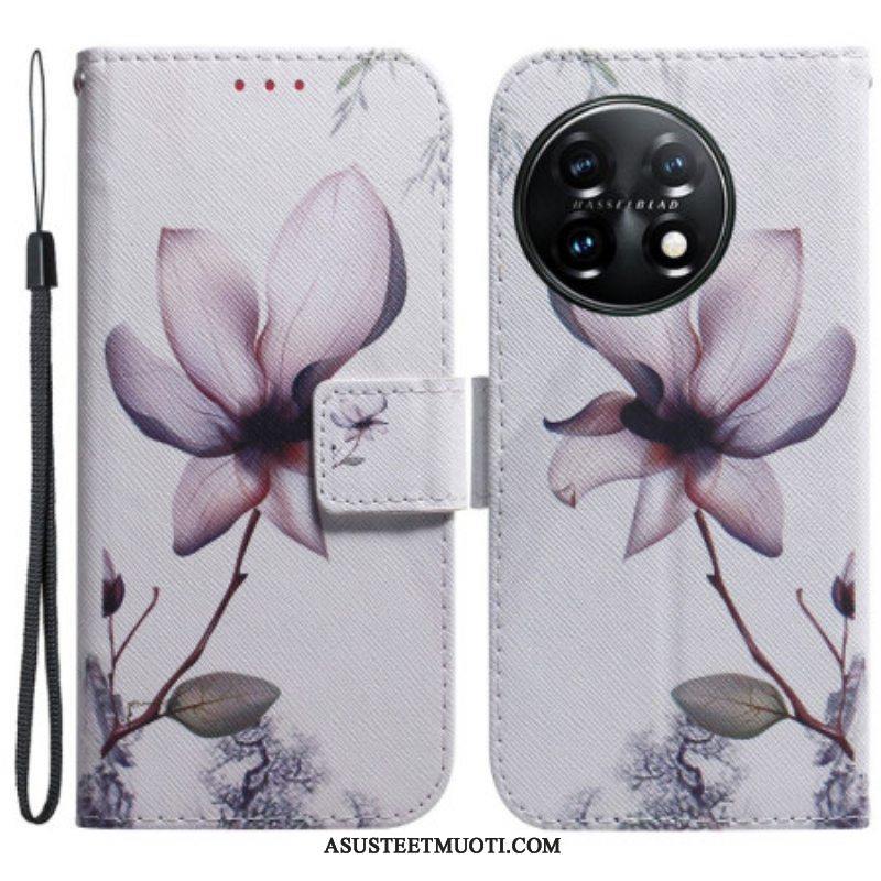 Kotelot OnePlus 11 5G Flower Dusty Pink