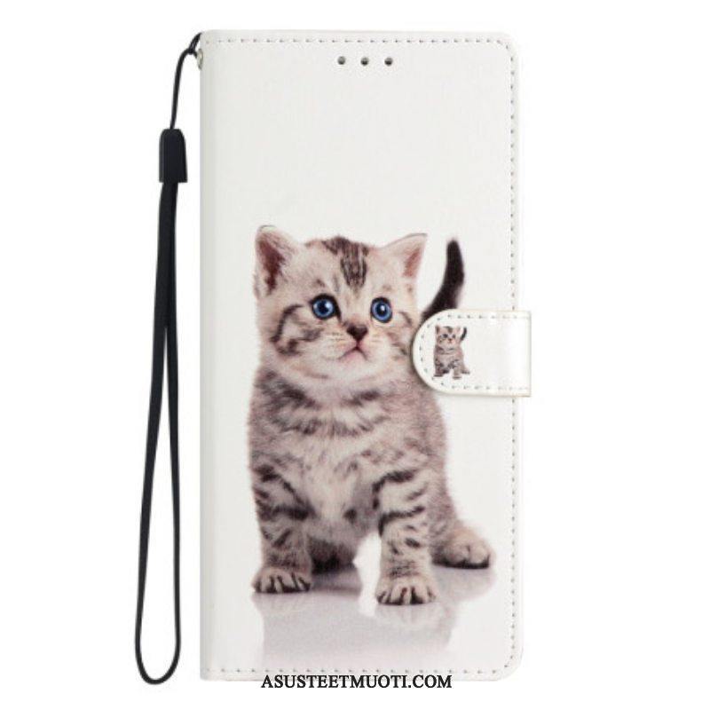 Kotelot Oppo Reno 8 Lite Suojaketju Kuori Strappy Kitten