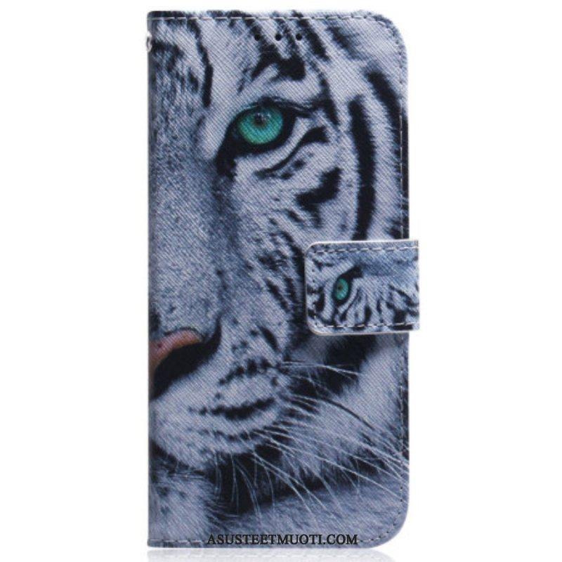 Kotelot Oppo Reno 8 Pro Suojaketju Kuori Strappy White Tiger