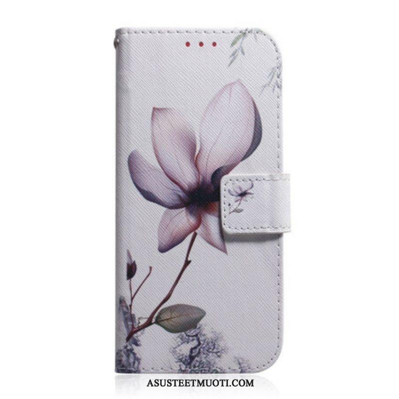 Kotelot Poco M3 Pro 5G Flower Dusty Pink