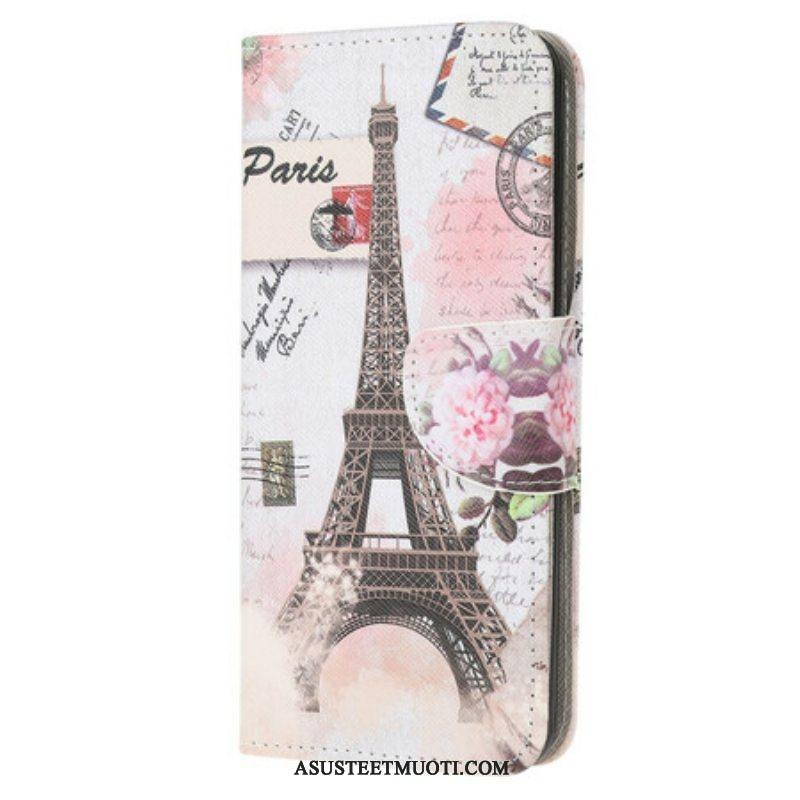 Kotelot Poco M3 Retro Eiffel-torni