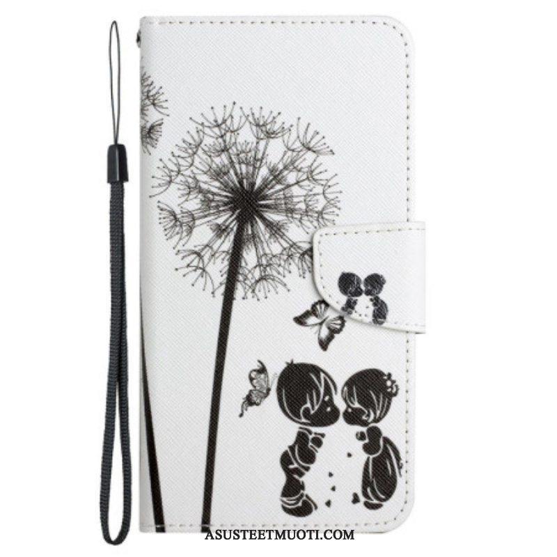 Kotelot Poco X4 Pro 5G Suojaketju Kuori Lanyard Love Dandelions