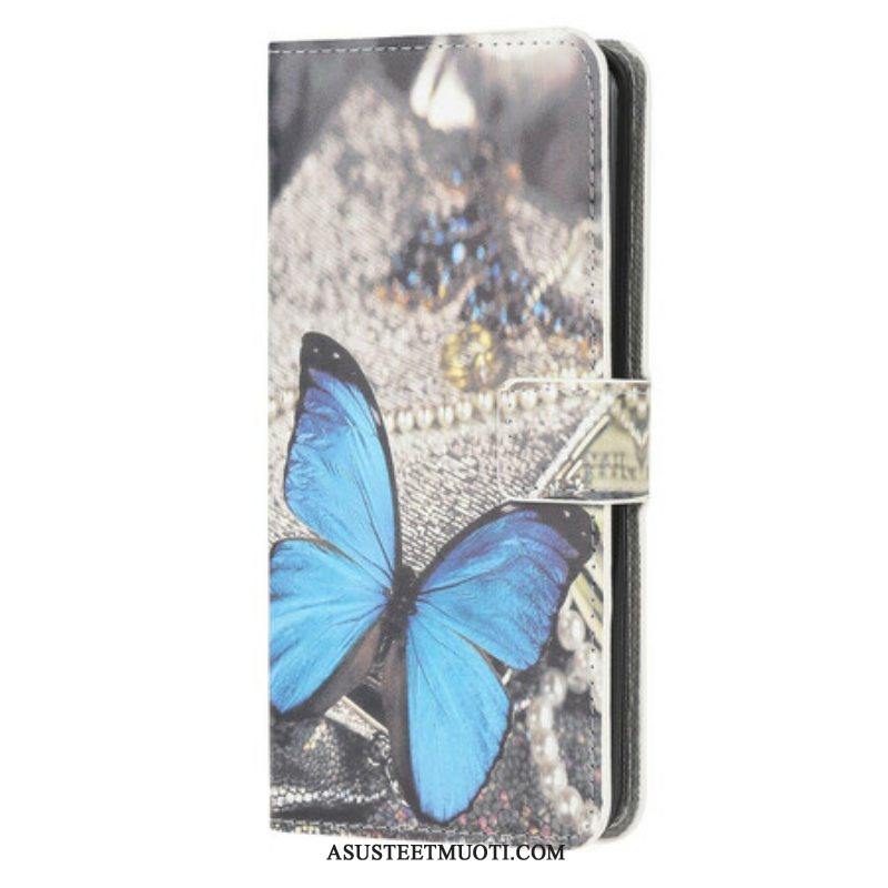 Kotelot Samsung Galaxy A42 5G Butterfly Prestige Blue