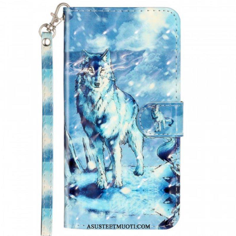 Kotelot Samsung Galaxy A53 5G Suojaketju Kuori Lanyard Wolf