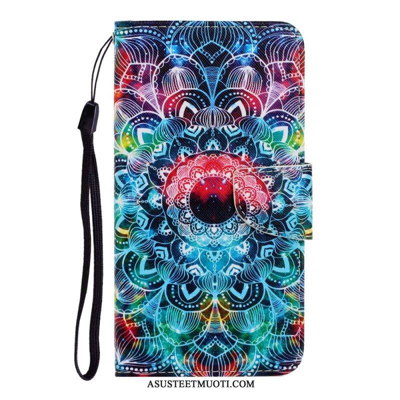 Kotelot Samsung Galaxy A54 5G Suojaketju Kuori Strappy Mandala