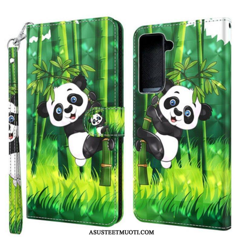 Kotelot Samsung Galaxy S21 5G Panda Ja Bambu