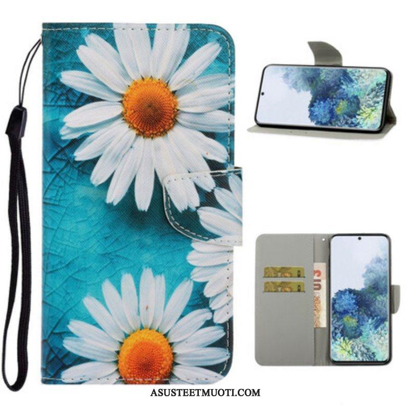 Kotelot Samsung Galaxy S21 5G Suojaketju Kuori Thong Daisies