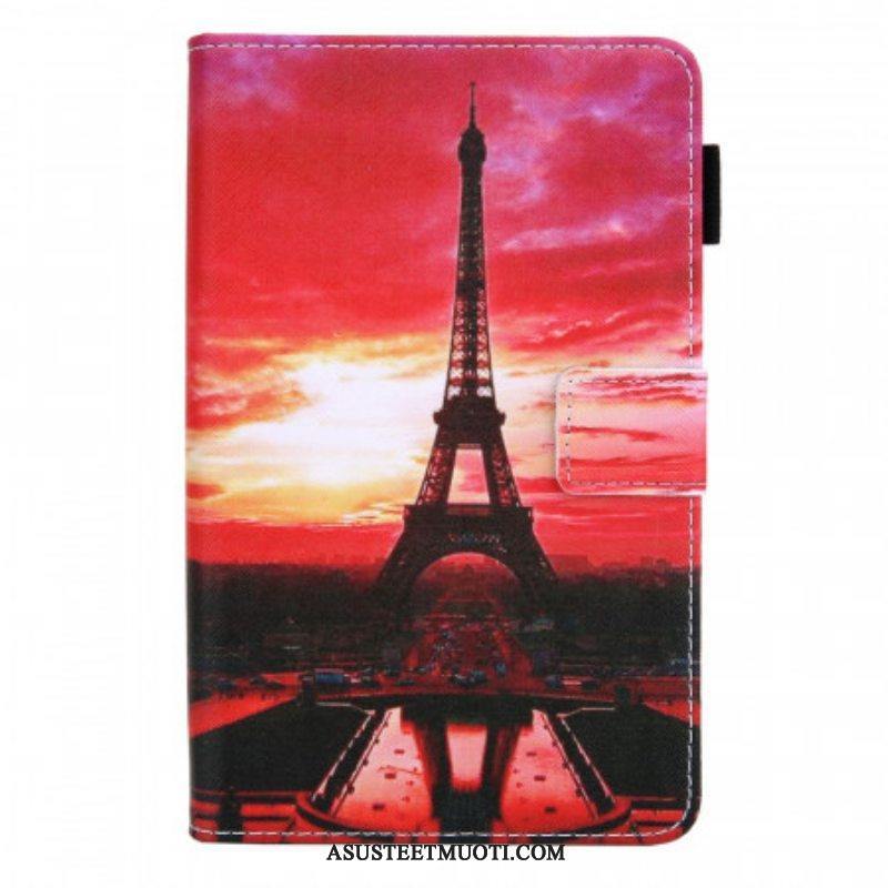 Kotelot Samsung Galaxy Tab A8 (2021) Auringonlaskun Eiffel-torni