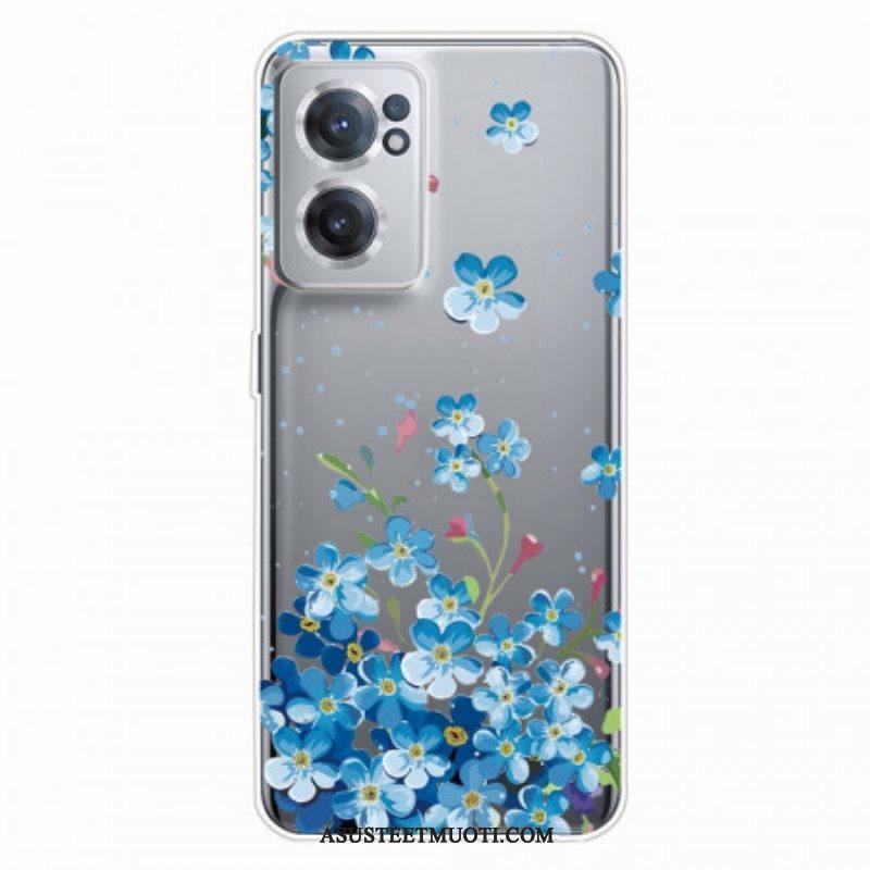 Kuori OnePlus Nord CE 2 5G Sinisiä Kukkia