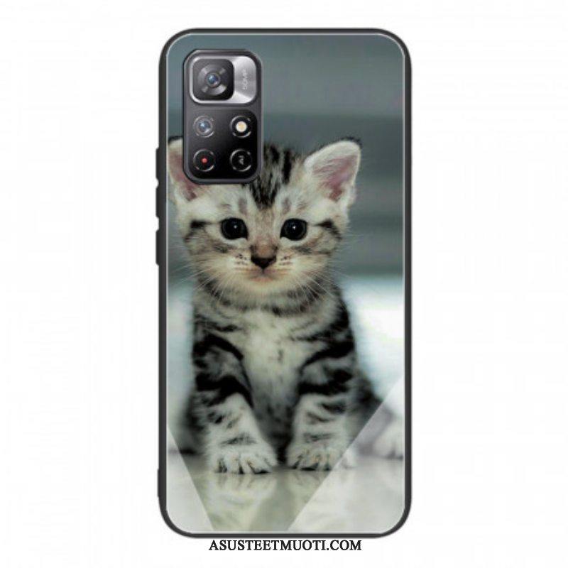 Kuori Poco M4 Pro 5G Kitten Karkaistu Lasi