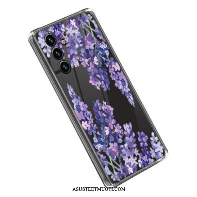 Kuori Samsung Galaxy A14 / A14 5G Saumattomat Violetit Kukat