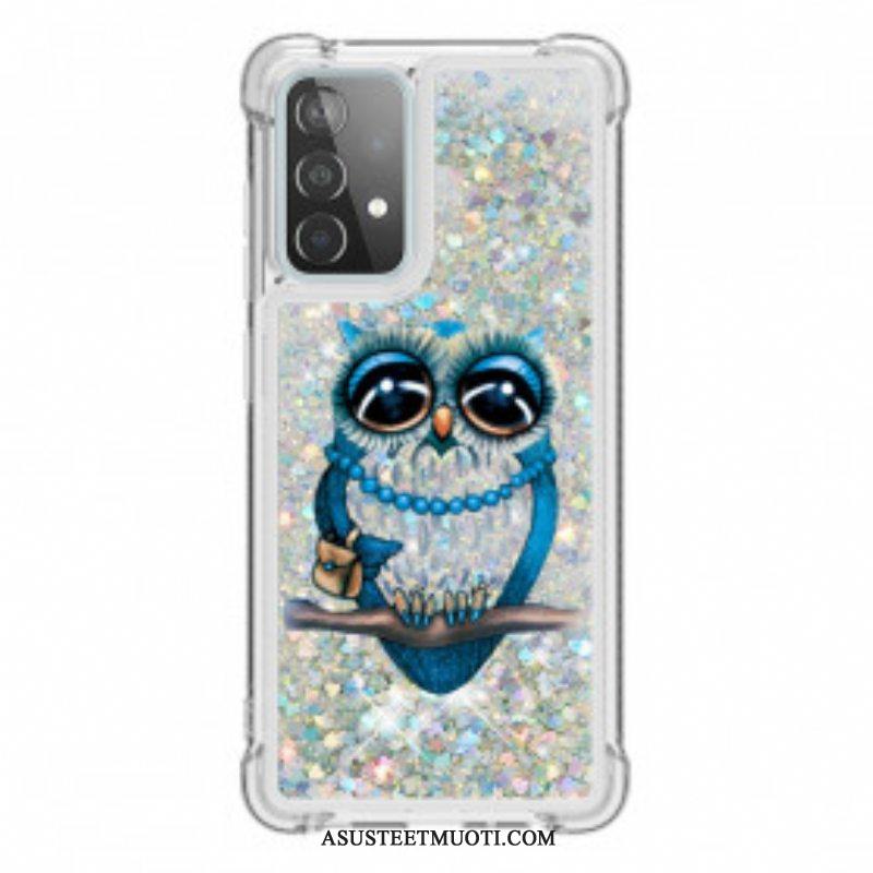 Kuori Samsung Galaxy A52 4G / A52 5G / A52s 5G Neiti Owl Sequins